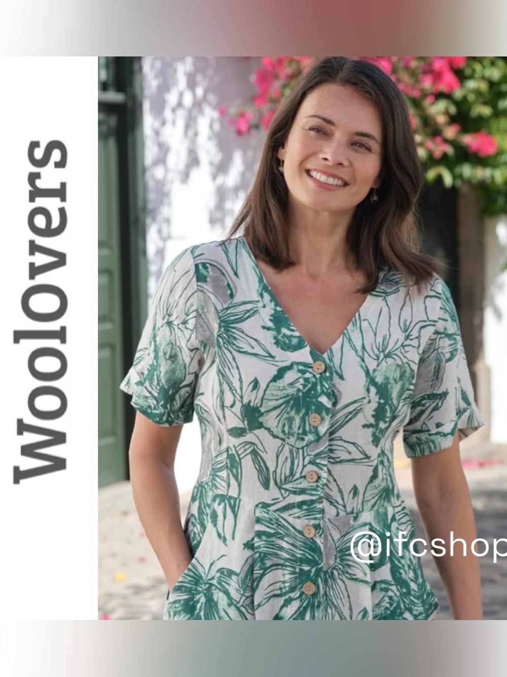 Woolovers Floral Linen Dress 6